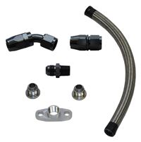 Vibrant Universal Turbo Oil Drain Line Kit