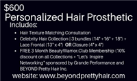 BeYou Exclusive Hair Prosthetic