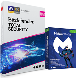 Bitdefender Total Security & Malwarebytes Premium