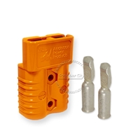 SB175 Anderson connector with 1 AWG contacts - Orange 18 Volts