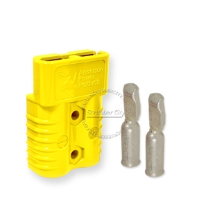 SB175 Anderson connector with 1/0 AWG contacts - Yellow 12 Volts