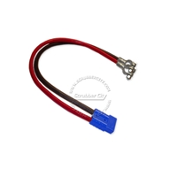 Battery Cable Anderson connector SB50 4 Gauge 24" inches lugs .48 volt applications blue connector universal battery cable, universal eyelets