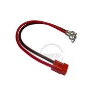 Battery Cable Anderson connector SB50 4 Gauge 24" inches lugs .24 volt applications red connector universal battery cable, universal eyelets