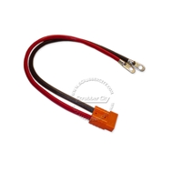 Battery Cable Anderson connector SB50 4 Gauge 24" inches eyelets 3/8" .18 volt applications orange connector universal battery cable, universal eyelets
