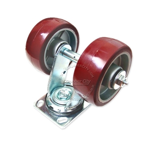 Aluminum wheel assembly. Swivel caster