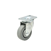 Plastic wheel with swivel caster 3-1/2" x 1-1/4"