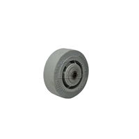 Colson Performa Rubber Flat Grey with roller bearing and spanner 4"x2"