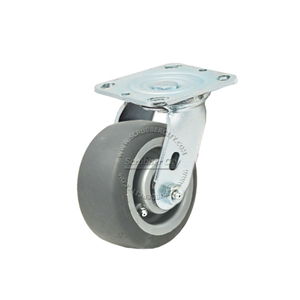 Plastic wheel with swivel caster 5" x 2"