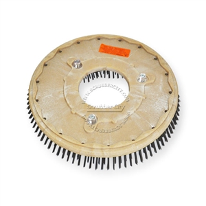 16" Steel wire scrubbing brush assembly fits NILFISK-ADVANCE model Convertamatic 320, 325 