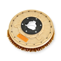 14" MAL-GRIT XTRA GRIT (46) scrubbing brush assembly fits Tennant model Power Trend 15
