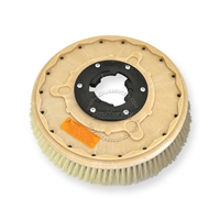 14" White Tampico brush assembly fits Tennant model Power Trend 15