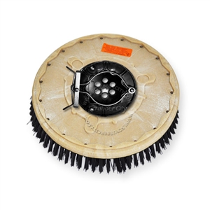 14" Nylon scrubbing brush assembly fits Factory Cat / Tomcat model 29 (8 Point Plate - )