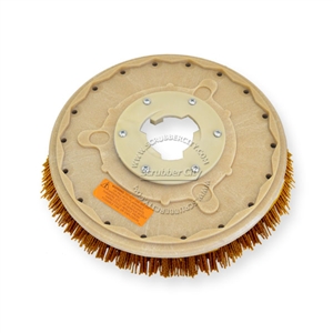 14" MAL-GRIT XTRA GRIT (46) scrubbing brush assembly fits NILFISK-ADVANCE model Galaxie G1600