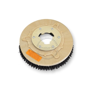 12" MAL-GRIT (80) scrubbing and stripping brush assembly fits HILLYARD model Deluxe Single 14