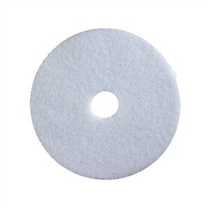 14" White Polishing Pads Case of 5