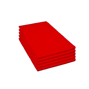 14" x 32" Red Buffing Scrubbing Pads Case of 5