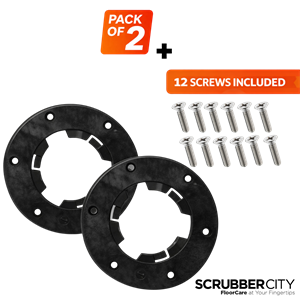 NP9200 Clutch Plate Set (2) 6.8" Pad Driver Replacement Kit + 12 Short Screws