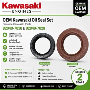 Kawasaki 92049-7010 & 92049-7028 OEM Engine Oil Seals FR FS FX Series