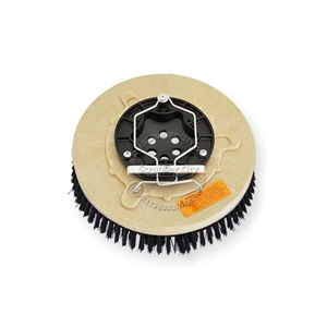 12" Poly scrubbing brush assembly fits Factory Cat / Tomcat model GTX26