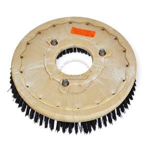 18" Nylon scrubbing brush assembly fits Tennant model T3 - 20" Takes 8" b/c. Requires fixture 133-W.