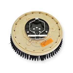 16" Nylon scrubbing brush assembly fits Factory Cat / Tomcat model 35 (6 Point Plate - )
