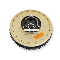 15" MAL-GRIT (80) scrubbing and stripping brush assembly fits Tennant model Servomatic 17