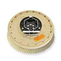17" White Tampico brush assembly fits Factory Cat / Tomcat model 52, 5100 (6 Point Plate - )