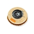 12" MAL-GRIT XTRA GRIT (46) scrubbing brush assembly fits Windsor model Chariot 24 (2) (new style)