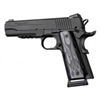 Hogue 1911 Government/Commander 3/16" Thin Grips Aluminum Flame Black Anodized