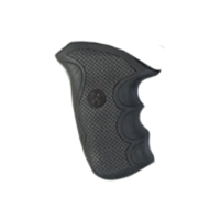 Pachmayr Taurus Grips Compact Public Defender (Polymer Frame), Black Rubber