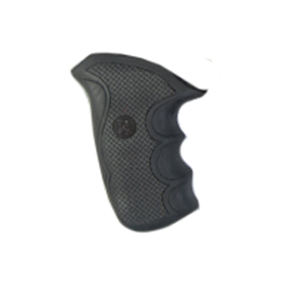 Pachmayr Taurus Grips Compact Public Defender (Polymer Frame), Black Rubber