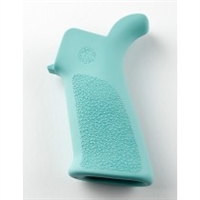 AR-15 / M16: OverMolded Rubber Beavertail Grip - Aqua