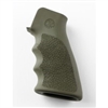 AR-15 / M16: OverMolded Rubber Grip with Finger Grooves - OD Green