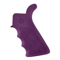 Hogue AR-15 Rubber Grip Beavertail w/Finger Grooves Purple