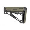 AR-15 / M16: OverMolded Collapsible Buttstock (Fits Mil-Spec Buffer Tube) - OD Green