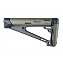 AR-15 / M16: OverMolded Fixed Buttstock (Fits A2 Buffer Tube) - OD Green