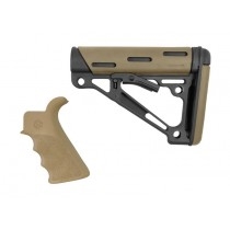 AR-15/M-16 2-Piece Kit Flat Dark Earth - Grip and Collapsible Buttstock - Fits Mil-Spec Buffer Tube