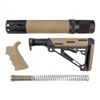 AR-15/M-16 3-Piece Kit Flat Dark Earth - Grip, Collapsible Buttstock, and Forend with Accessories