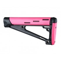 AR-15 / M16: OverMolded Fixed Buttstock (Fits A2 Buffer Tube) - Pink