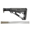 AR-15 / M16: OverMolded Collapsible Buttstock Assembly (Includes Mil-Spec Buffer Tube & Hardware) - Ghillie Green