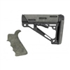 AR-15/M-16 2-Piece Kit Ghillie Green- Grip and Collapsible Buttstock - Fits Commercial Buffer Tube