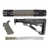 AR-15/M-16 3-Piece Kit Ghillie Green - Grip, Collapsible Buttstock, and Forend with Accessories