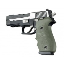 Hogue Sig P220 American Grips Rubber w/Finger Grooves, Olive Drab Green