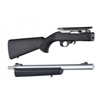 Hogue 10/22 Takedown Thumbhole .920" Diameter Barrel Rubber OverMolded Stock Black