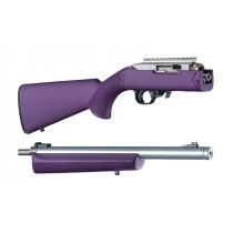 Hogue 10/22 Takedown Thumbhole .920" Diameter Barrel Rubber OverMolded Stock Purple