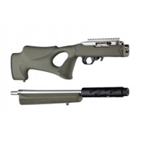 Hogue 10/22 Takedown Thumbhole Standard Barrel Rubber OverMolded Stock Olive Drab Green
