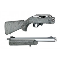 Hogue 10/22 Takedown Thumbhole .920" Diameter Barrel Rubber OverMolded Stock Ghillie Green