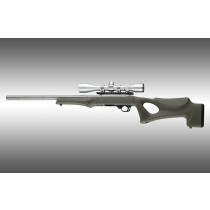 Hogue 10/22 Overmolded Stock Tactical Thumbhole, 920 Barrel Channel, Olive Drab Green