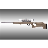 Hogue 10/22 Overmolded Stock Tactical Thumbhole, 920 Barrel Channel, Flat Dark Earth
