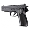 Hogue Sig P226 Grips Checkered Aluminum Brushed Gloss Black Anodized